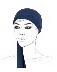 Blue Headscarf in Bamboo